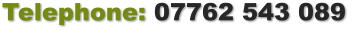Telephone: 07762 543 089